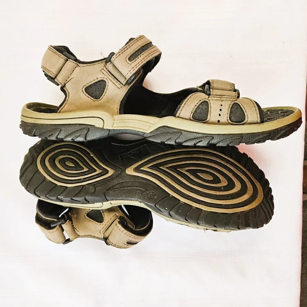 Ozark Trail Hobbs V Men's Sport Hiking Water Sandals Gray Size 10